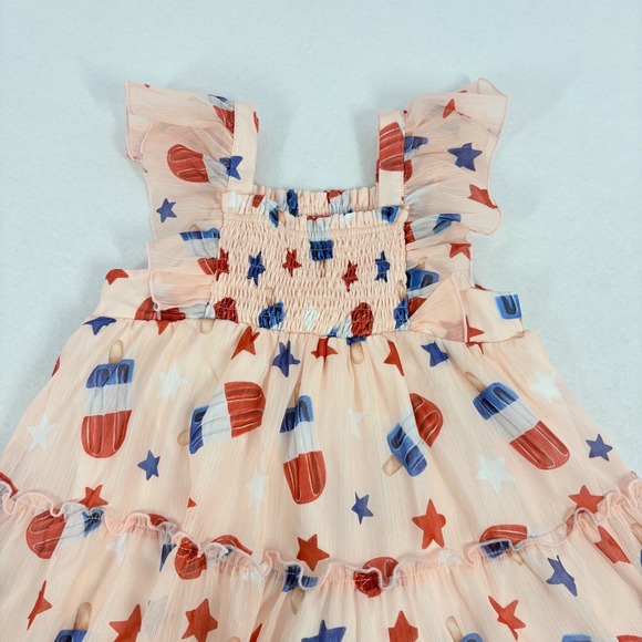 Cheeky Plum Girls Dress Bomb Pop Popsicle Size 8 4th of July Summer EXCELLENT - Picture 4 of 9